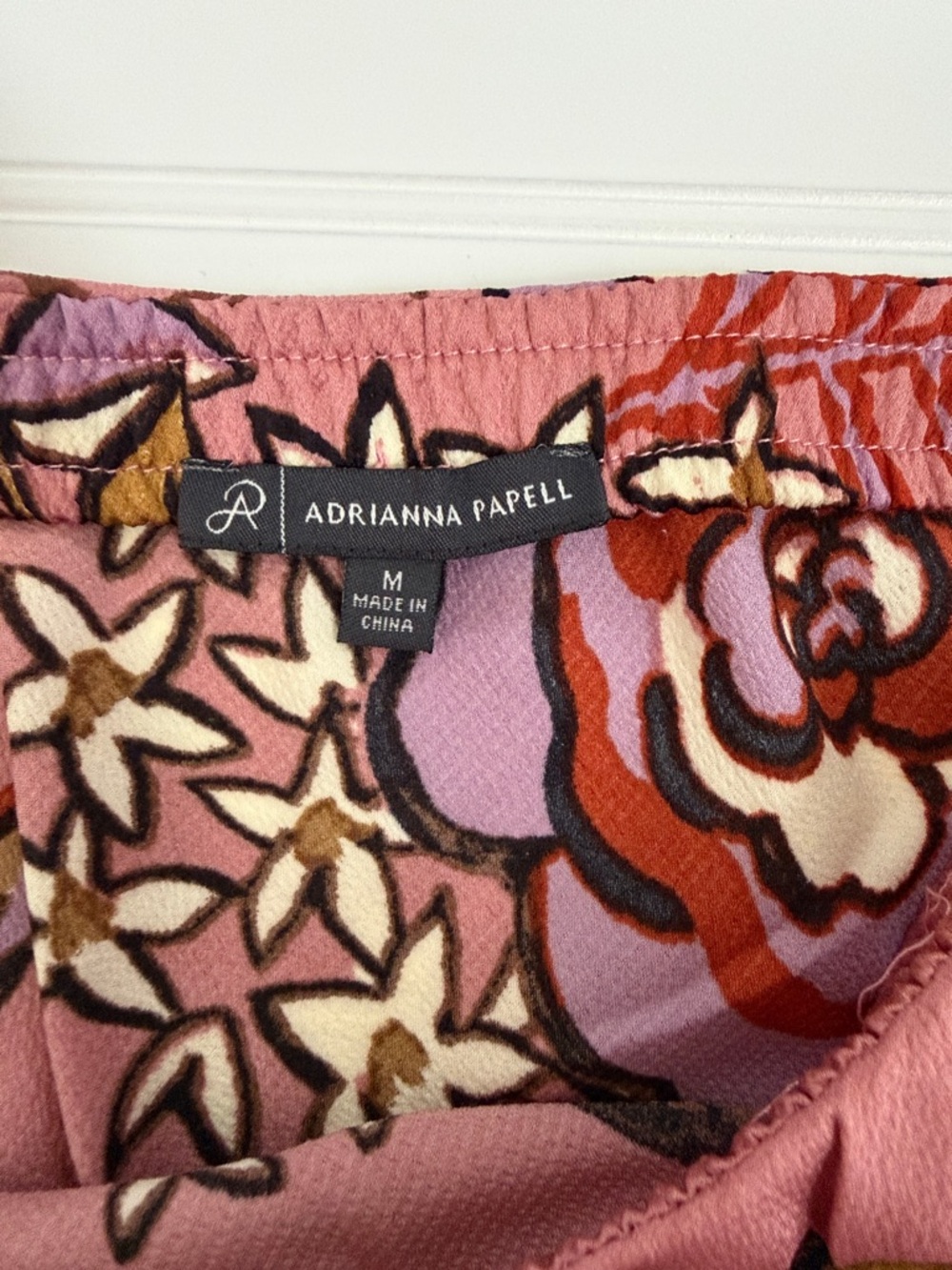 Adrianna Papell Pink Floral A-Line Midi Skirt - Picture 2 of 5